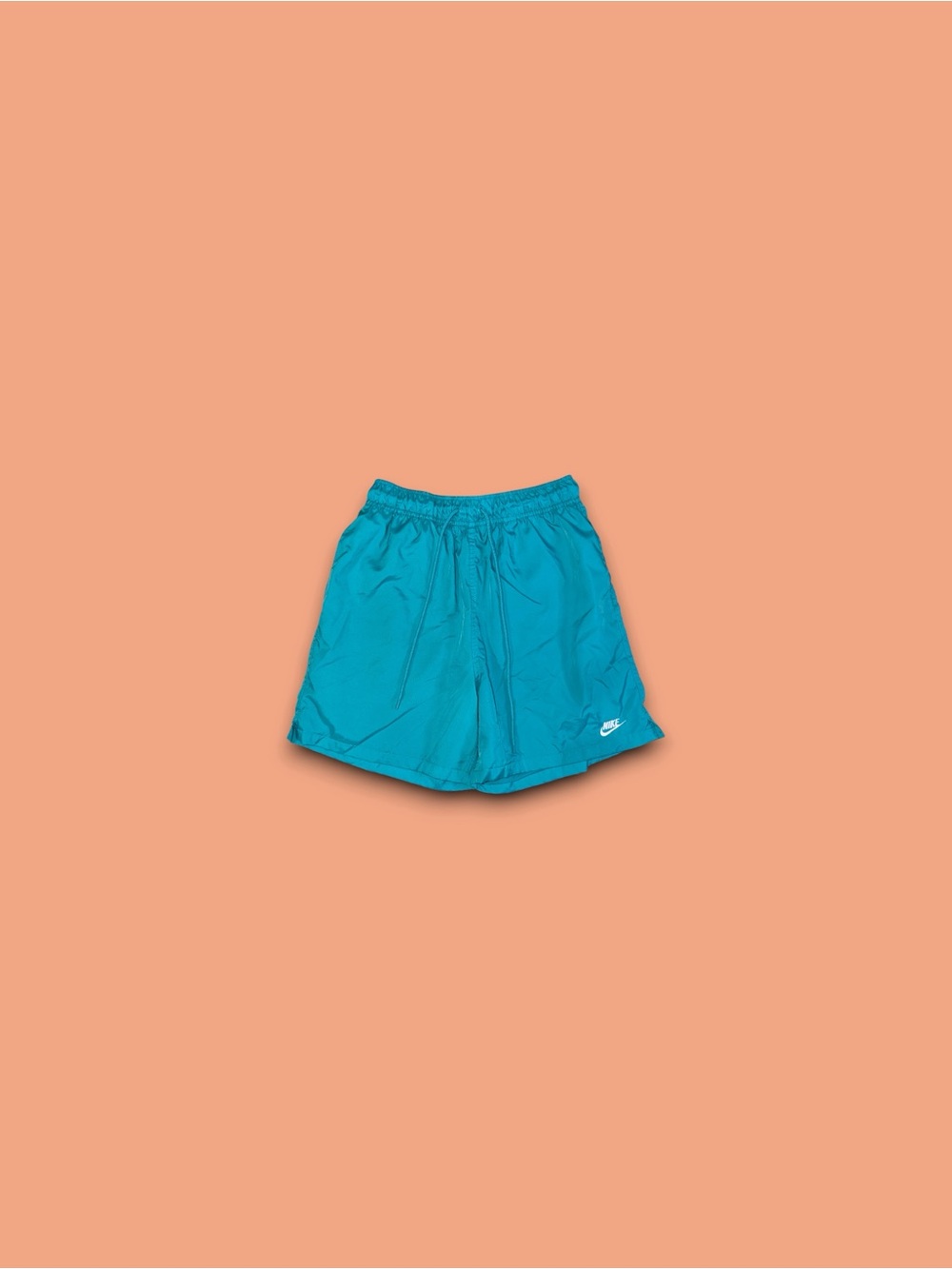 Nike sportswear woven flow mesh lined shorts teal blue men’s small